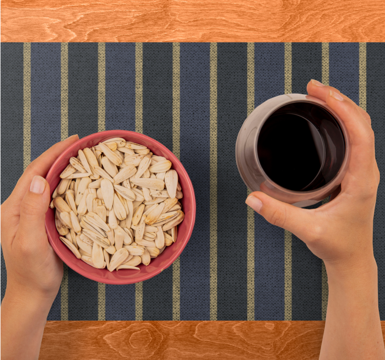 Podkładka na stół nowoczesna w paski tekstylna - TenStickers