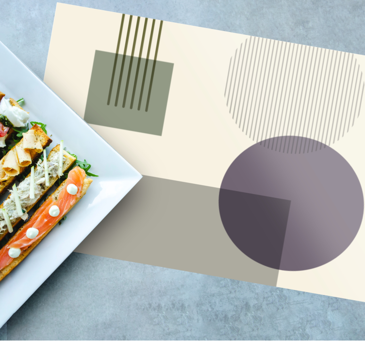 Podkładka na stół nowoczesna wzór geometrycznych kształtów - TenStickers