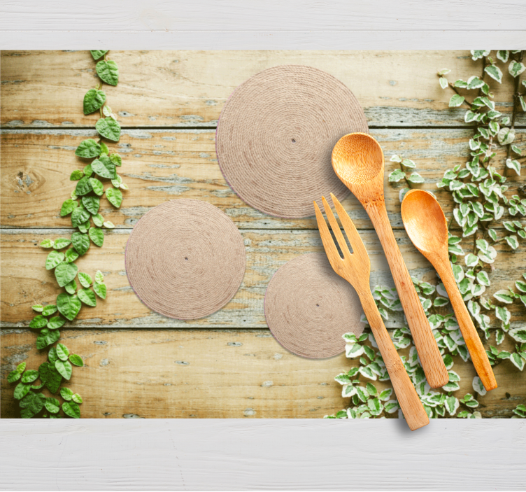 Podkładka na stół nowoczesna zestaw naturalnych podkładek - TenStickers