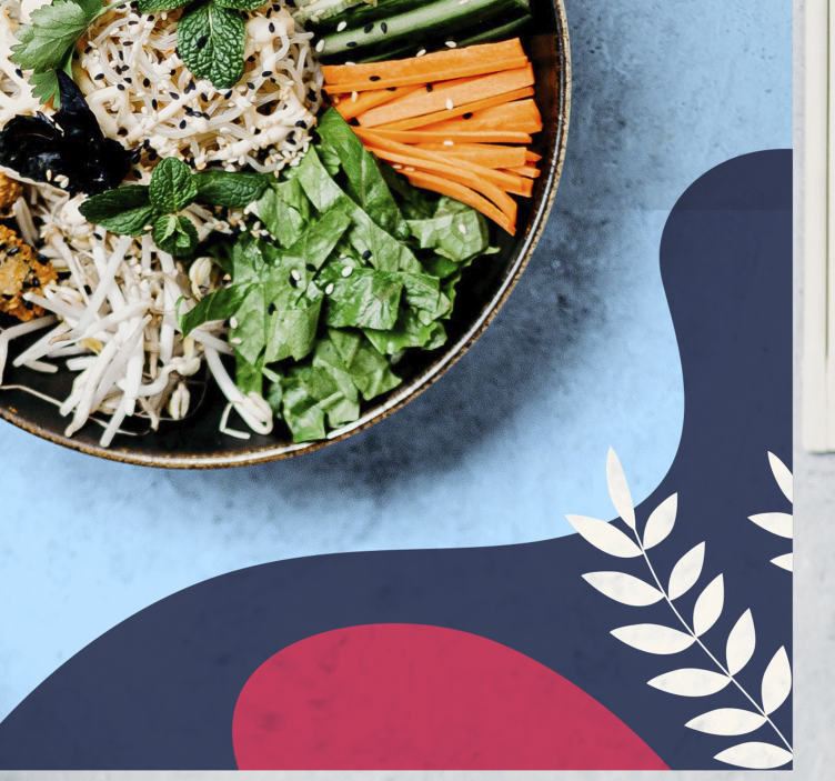 Podkładka na stół oryginalna kolorowe abstrakcyjne kształty - TenStickers