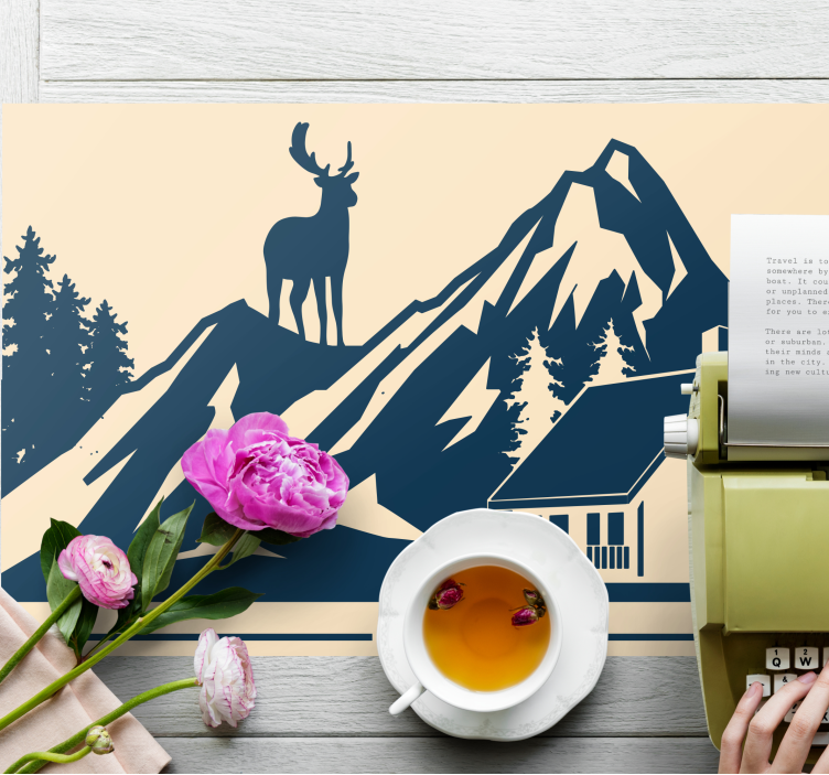 Podkładka na stół oryginalna krajobraz górski - TenStickers