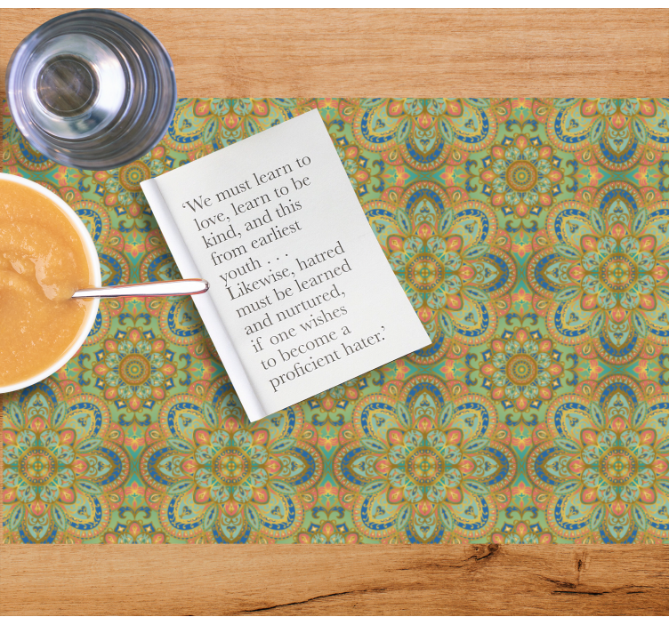 Podkładka na stół oryginalna kwiatowy układ dekoracyjny - TenStickers