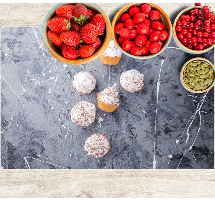 Podkładka na stół oryginalna mini babeczki smakowe - TenStickers