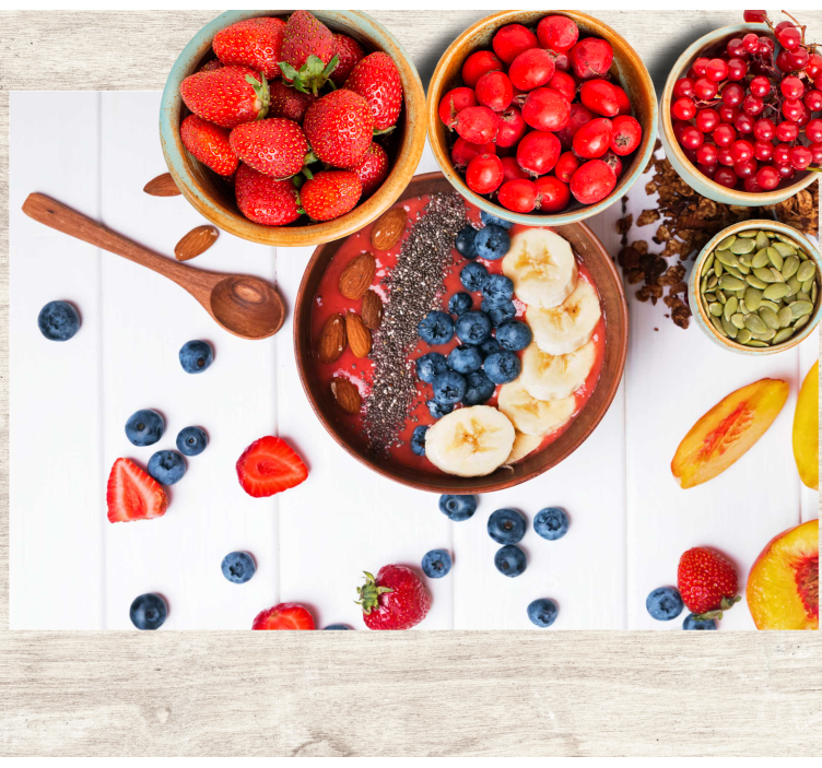 Podkładka na stół oryginalna miska z owocami - TenStickers