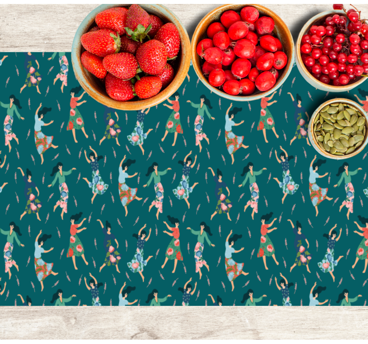 Podkładka na stół oryginalna motyw tańczących kobiet - TenStickers