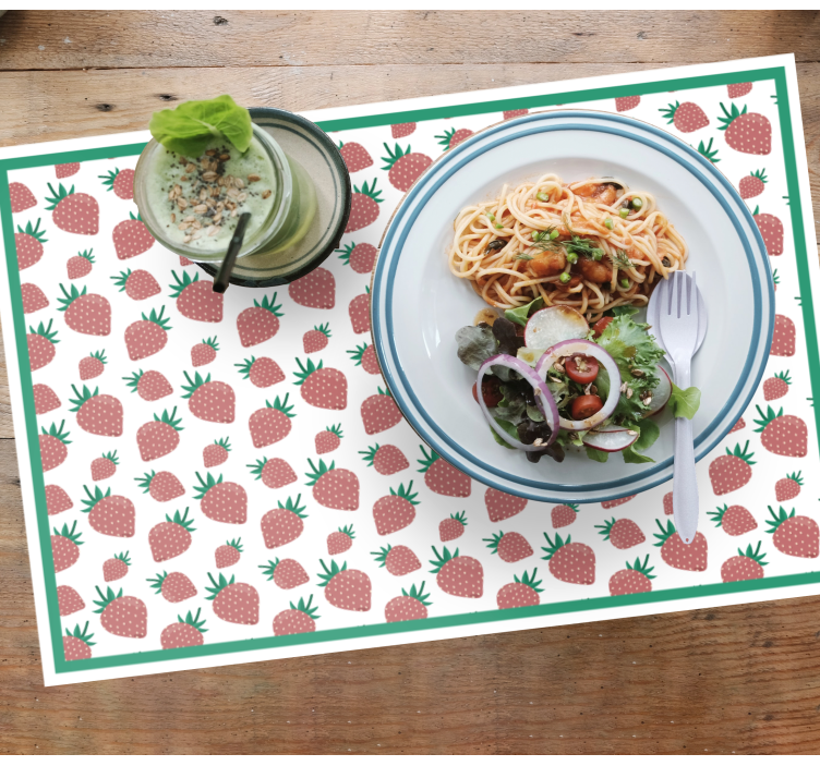 Podkładka na stół oryginalna motyw truskawkowy - TenStickers