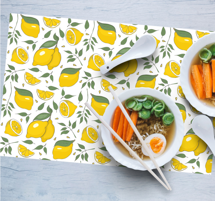 Podkładka na stół oryginalna motyw Żywych cytryn - TenStickers