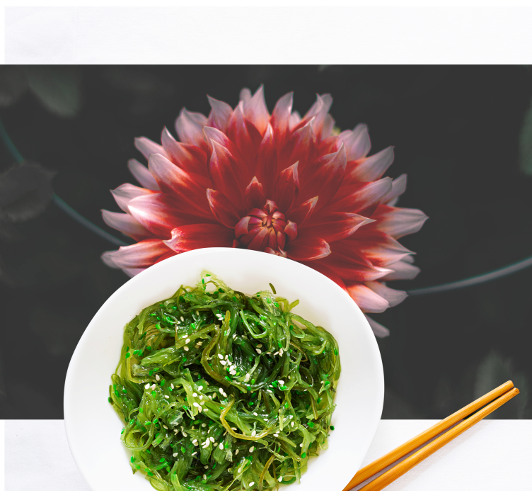 Podkładka na stół oryginalna talerz z chrupiącą algą - TenStickers