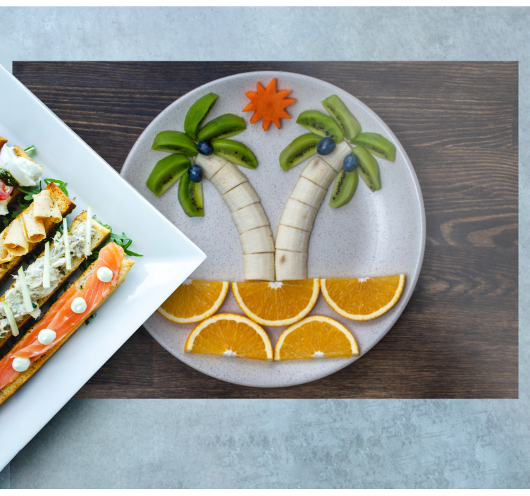 Podkładka na stół oryginalna tropikalny zestaw owoców - TenStickers