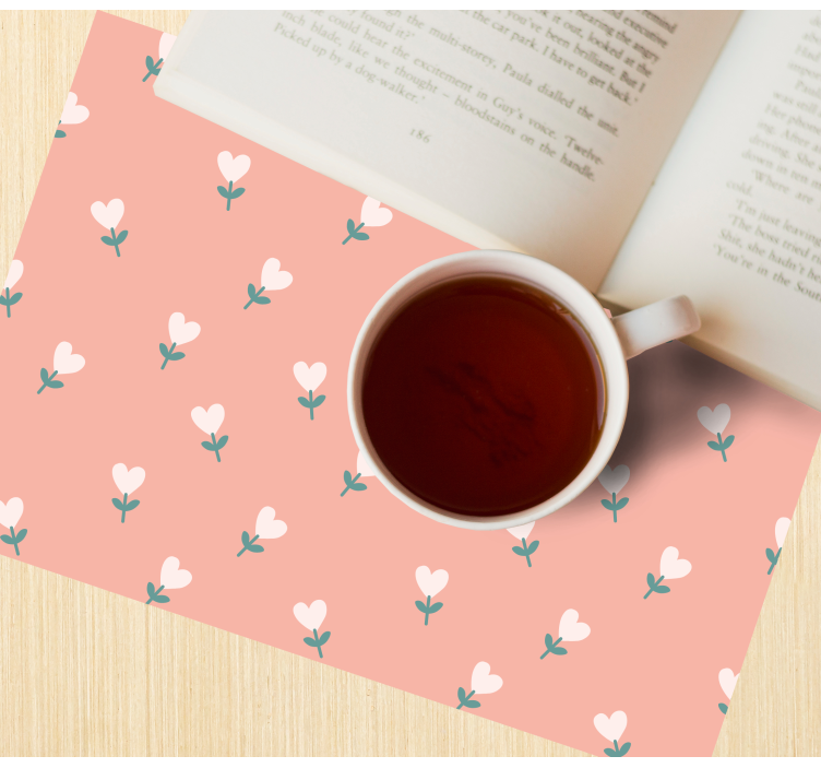 Podkładka na stół oryginalna urokliwy kwiatowy wzór - TenStickers