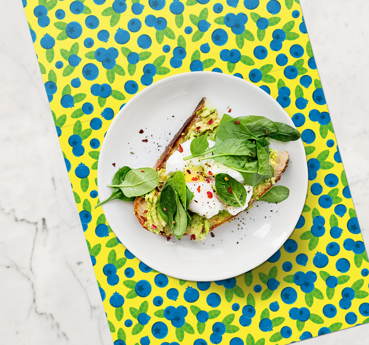 Podkładka na stół oryginalna w kolorowy wzór jagód - TenStickers