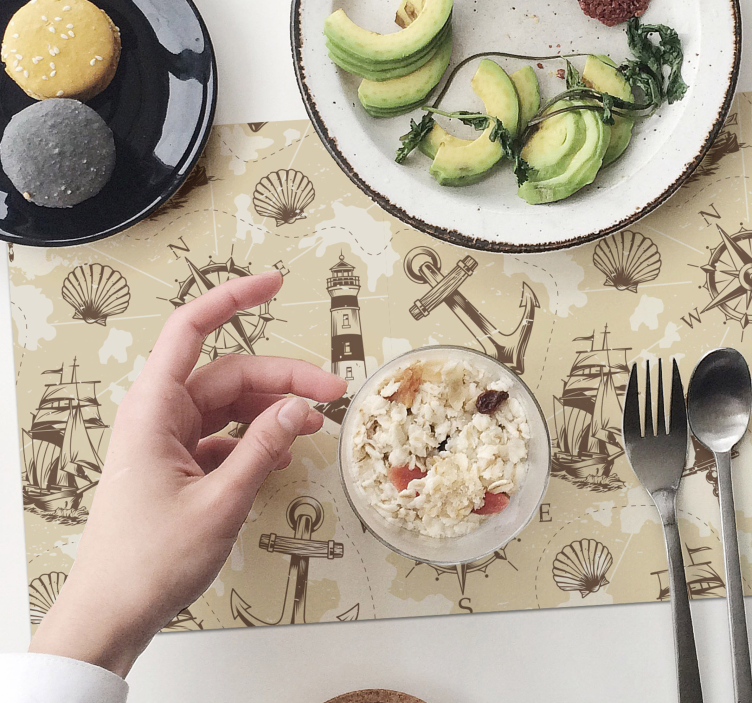 Podkładka na stół oryginalna w morskim stylu - TenStickers
