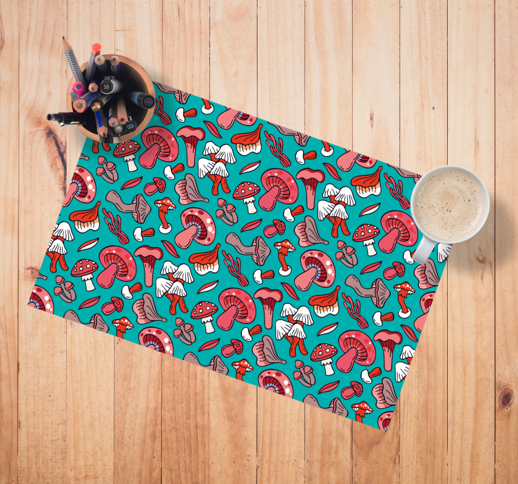 Podkładka na stół oryginalna w żywe grzyby - TenStickers