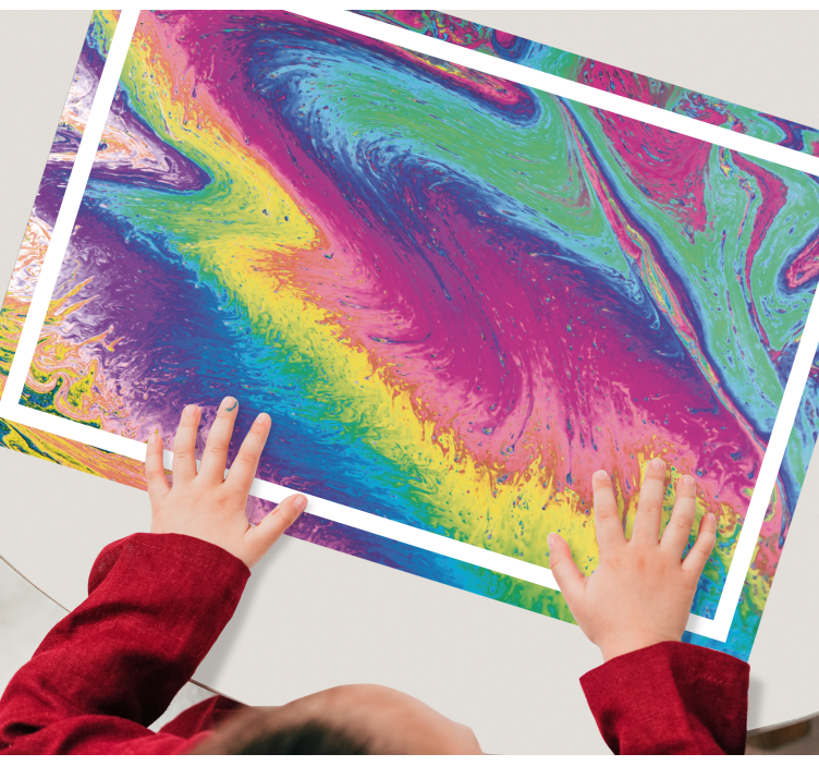 Podkładka na stół oryginalna w żywy abstrakcyjny wzór - TenStickers