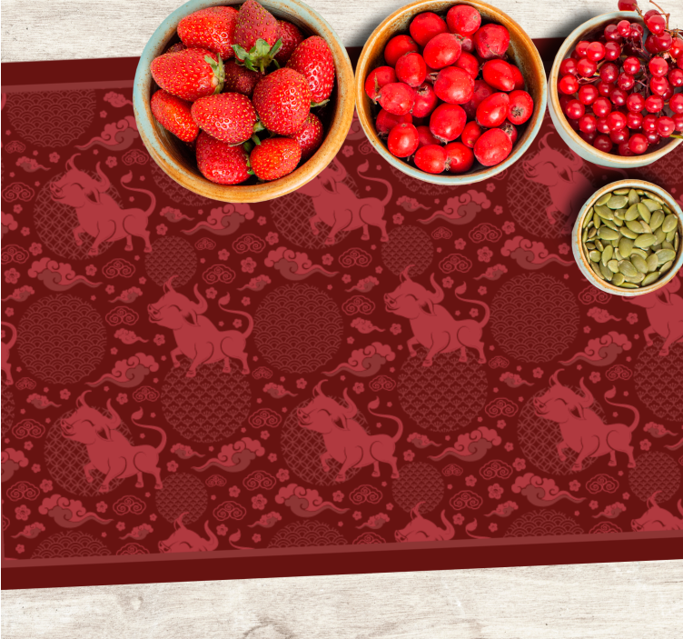 Podkładka na stół oryginalna wzór urokliwego byka - TenStickers