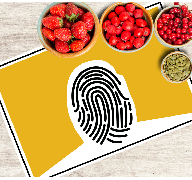 Podkładka na stół oryginalna z graficznym odciskiem palca - TenStickers