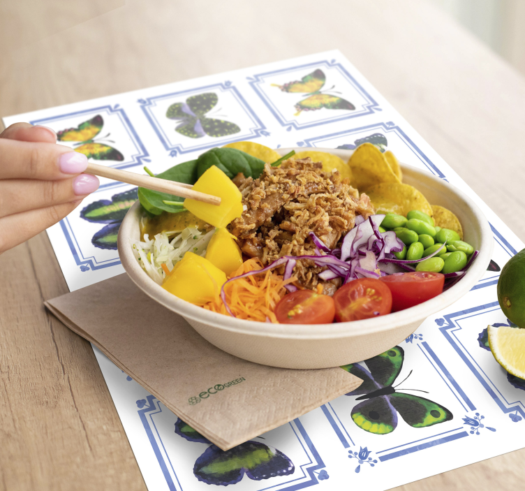 Podkładka na stół oryginalna z motywem motyli - TenStickers