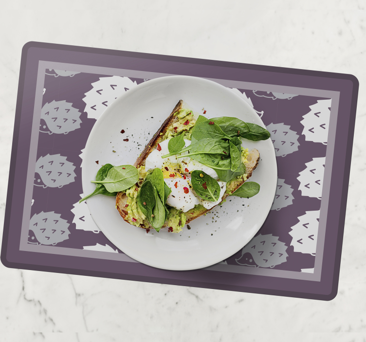 Podkładka na stół oryginalna z teksturą jeża - TenStickers