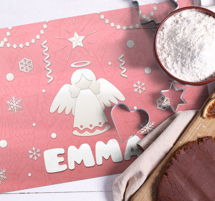 Podkładka na stół świąteczna motyw aniołów - TenStickers