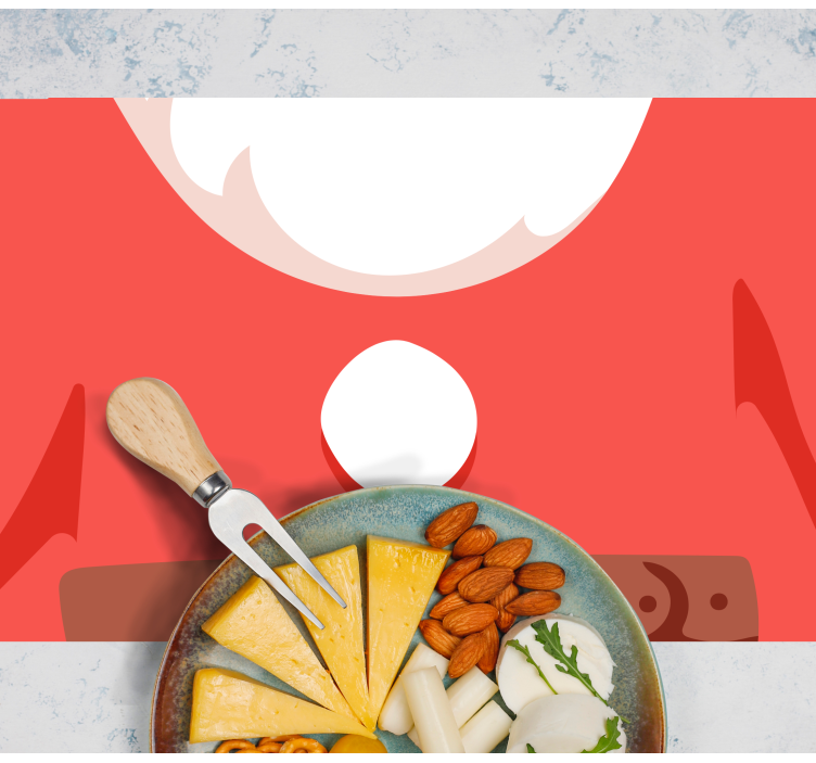 Podkładka na stół świąteczna z mikołajem - TenStickers