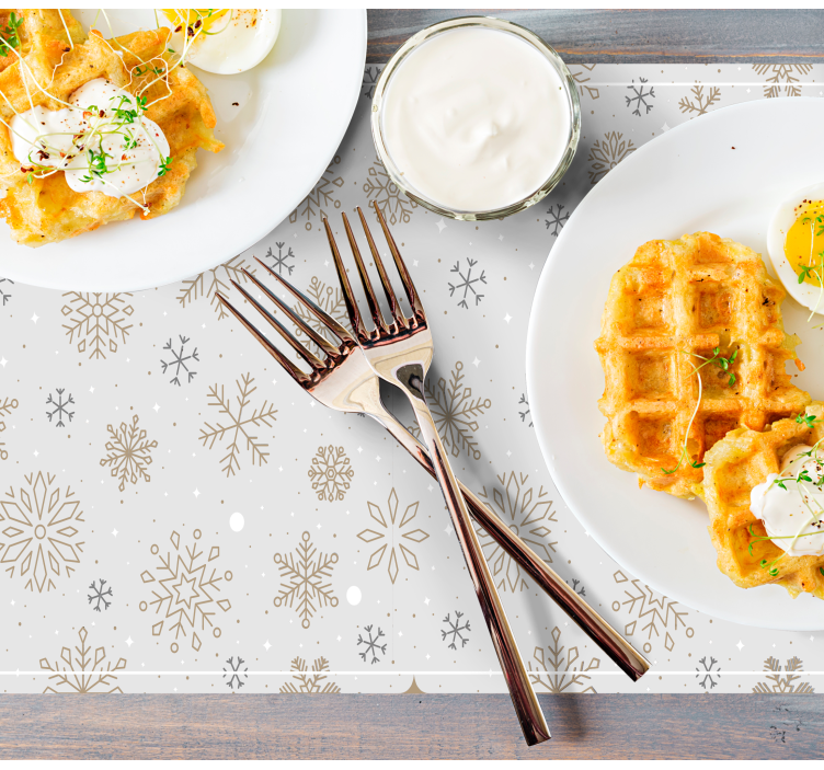 Podkładka na stół świąteczna z wzorem śnieżynki - TenStickers