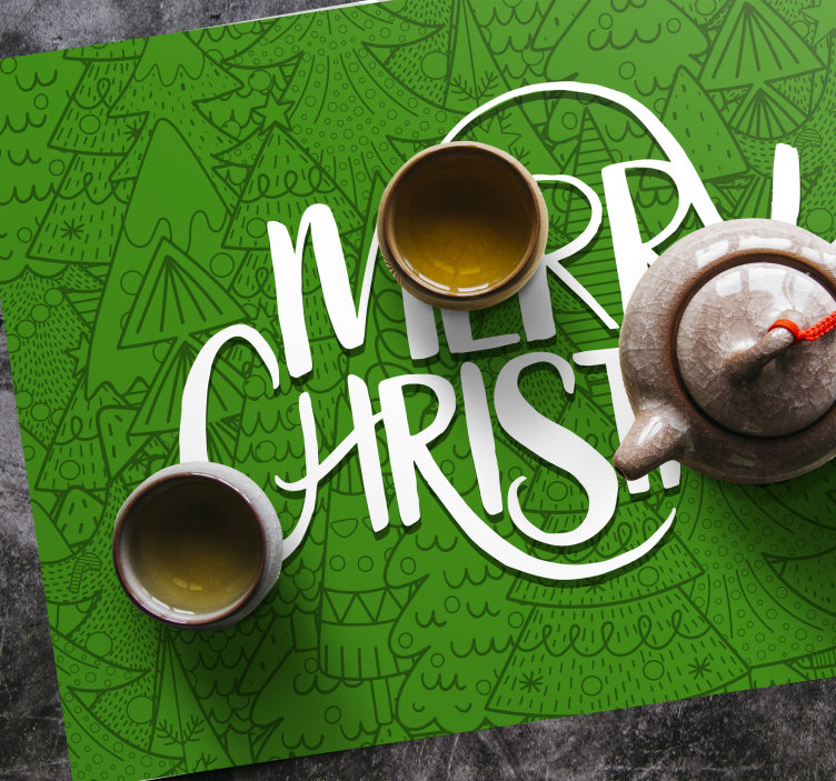 Podkładka na stół świąteczna Życzenia Świąteczne - TenStickers