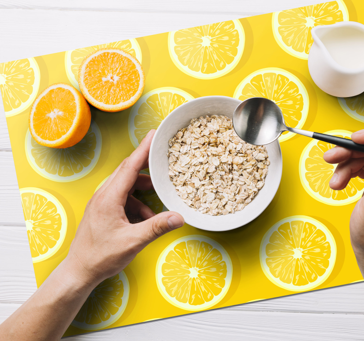 Podkładka na stół Pokrojone cytryny - TenStickers