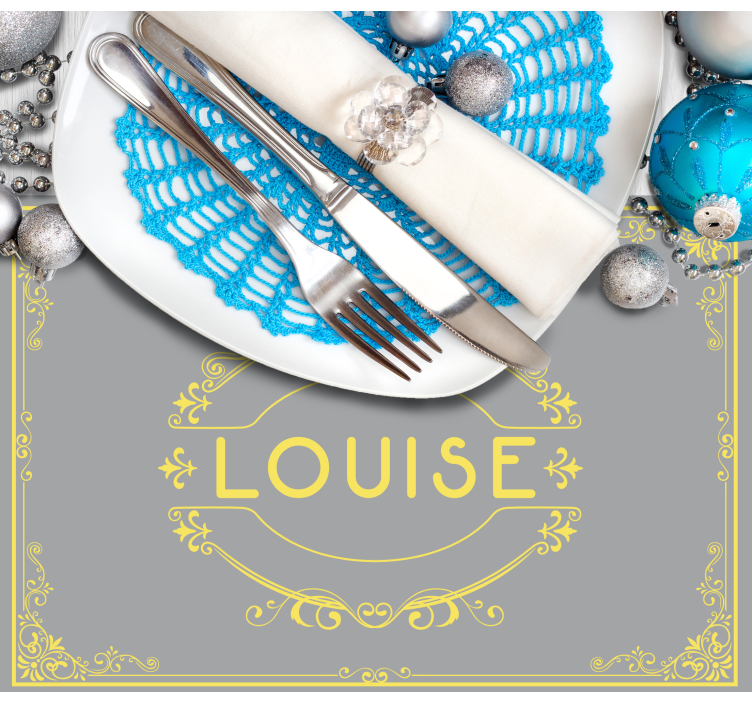 Podkładka na stół z imieniem elegancka ekspozycja imienia - TenStickers