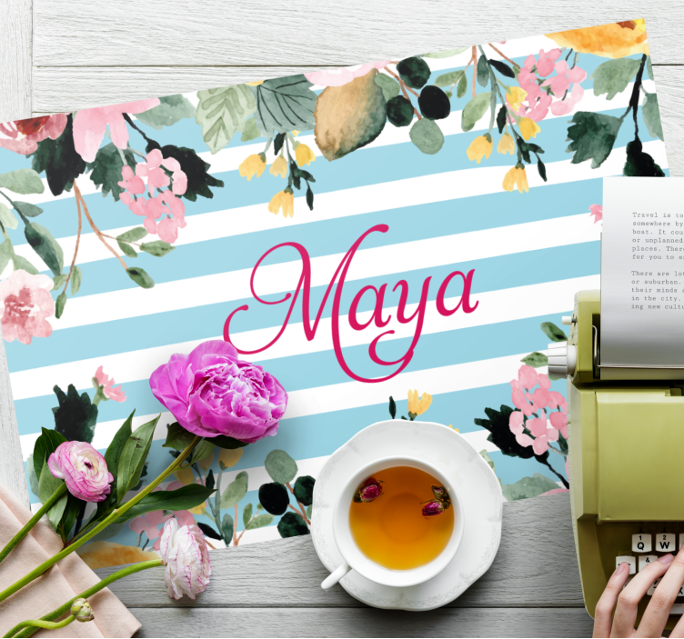 Podkładka na stół z imieniem personalizowane miejsce na stół - TenStickers