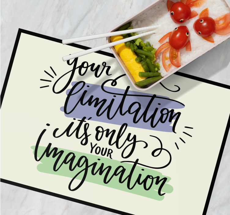 Podkładka na stół z tekstem motywujące cytaty - TenStickers