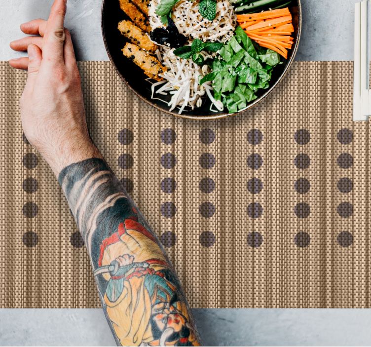 Podkładka na stół z wzorami elegancka brązowa powierzchnia - TenStickers