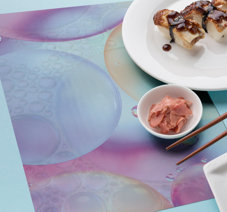 Podkładka na stół z wzorami kolorowa bąbelkowa powierzchnia - TenStickers