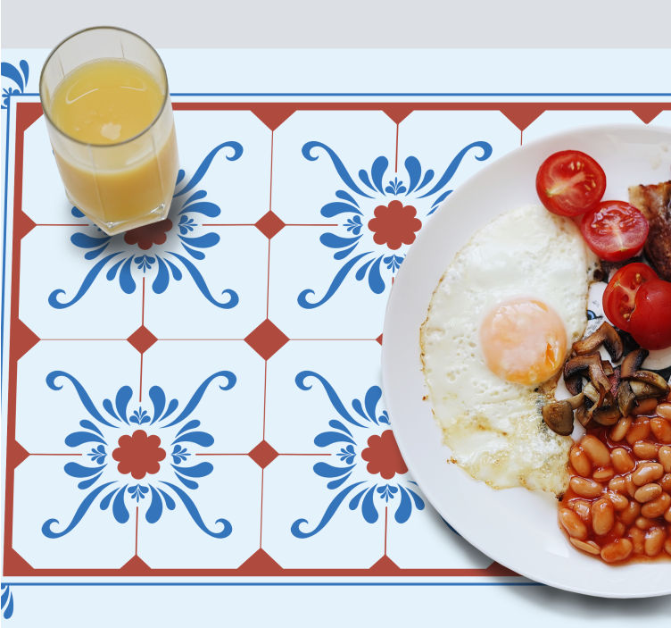 Podkładka na stół z wzorami kwiatowy vintage - TenStickers