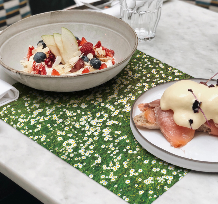 Podkładka na stół z wzorami kwiatowy wzór Świeżych kwiatów - TenStickers