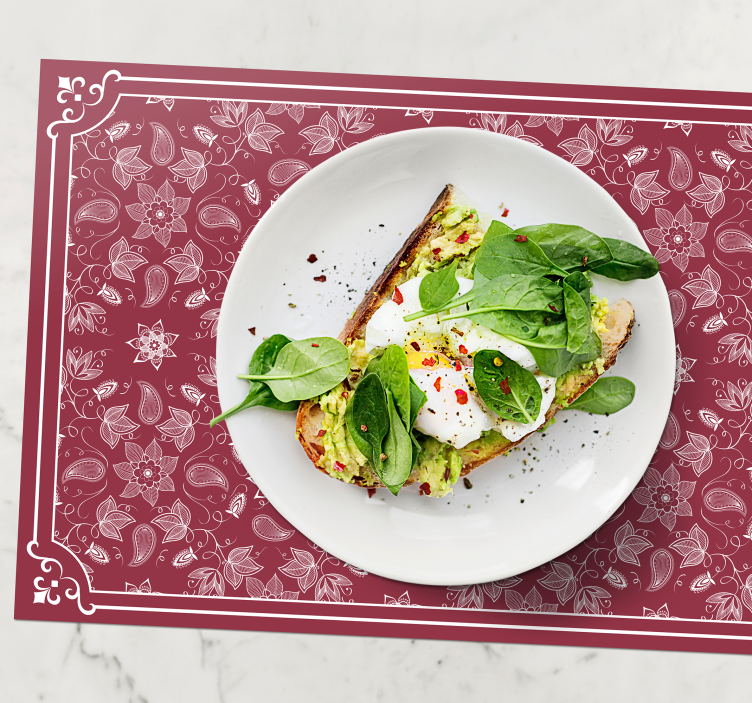 Podkładka na stół z wzorami kwiatowymi - TenStickers