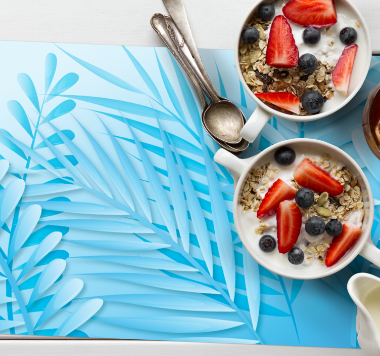 Podkładka na stół z wzorami liściaste palmy - TenStickers