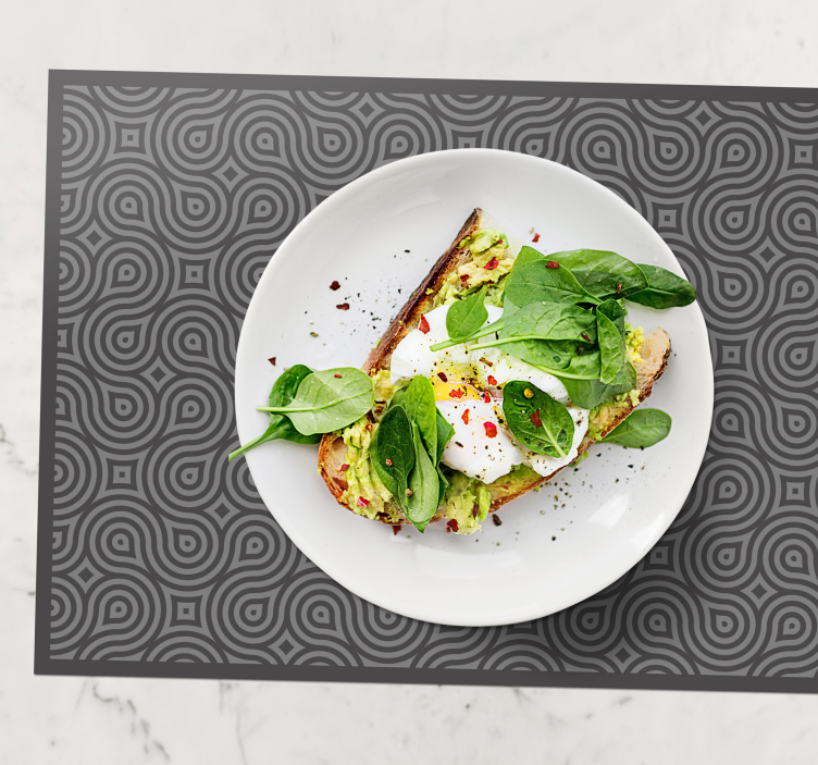 Podkładka na stół z wzorami w abstrakcyjne spirale - TenStickers