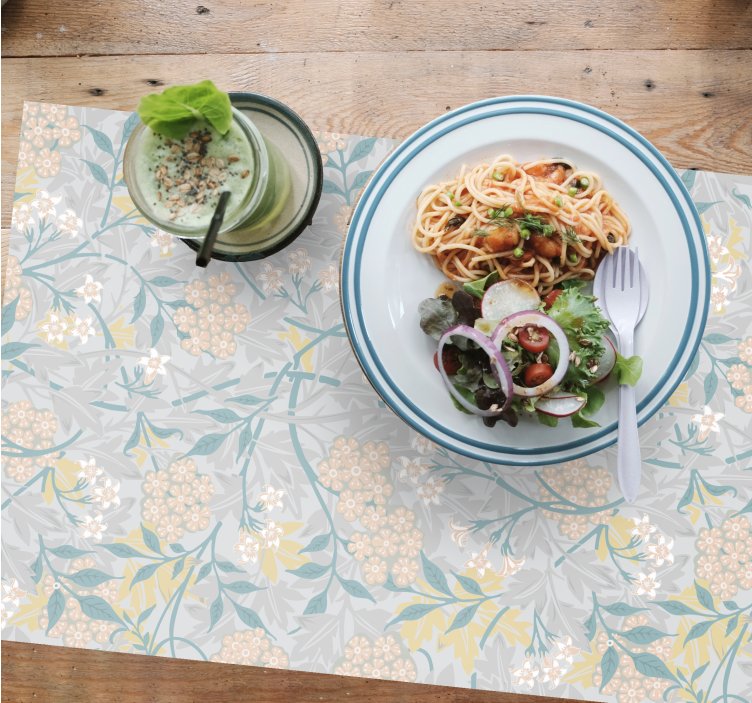 Podkładka na stół z wzorami w kwiatowy deseń - TenStickers