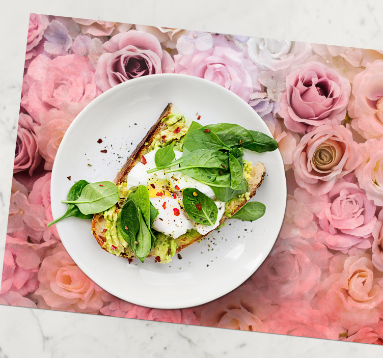 Podkładka na stół z wzorami w kwiaty róży - TenStickers