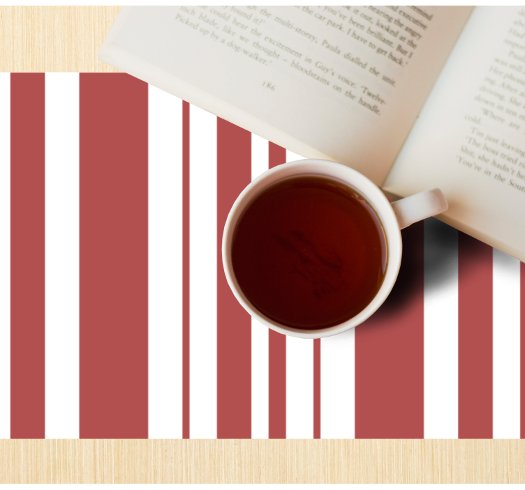 Podkładka na stół z wzorami w paski kolorowe - TenStickers