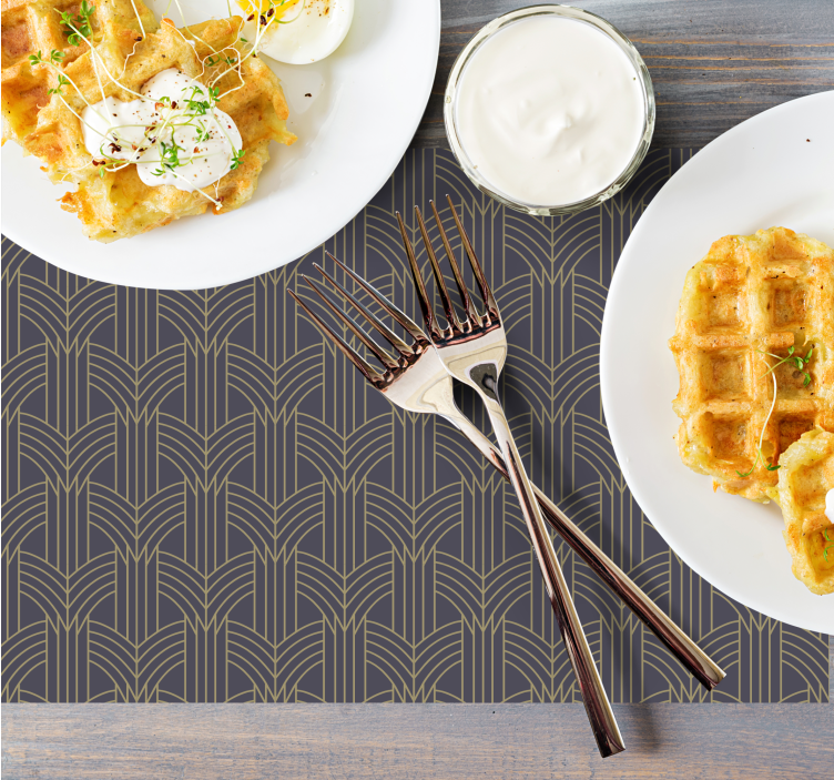 Podkładka na stół z wzorami w stylu geometrycznym - TenStickers