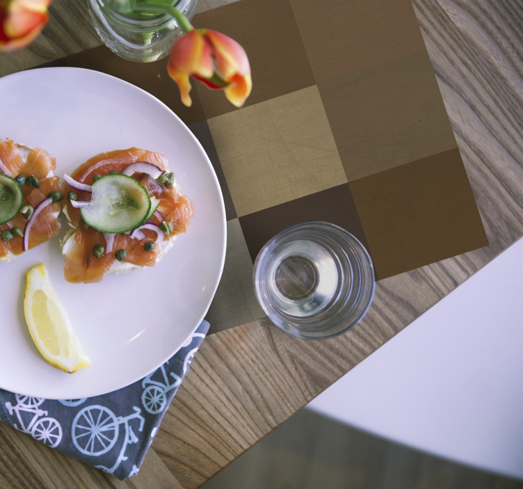 Podkładka na stół z wzorami w stylu patchworkowym - TenStickers