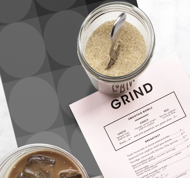 Podkładka na stół z wzorami w subtelne okręgi - TenStickers