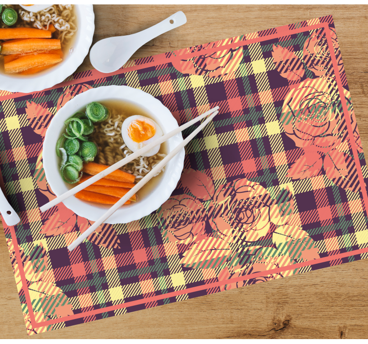 Podkładka na stół z wzorami w układzie botanicznym - TenStickers