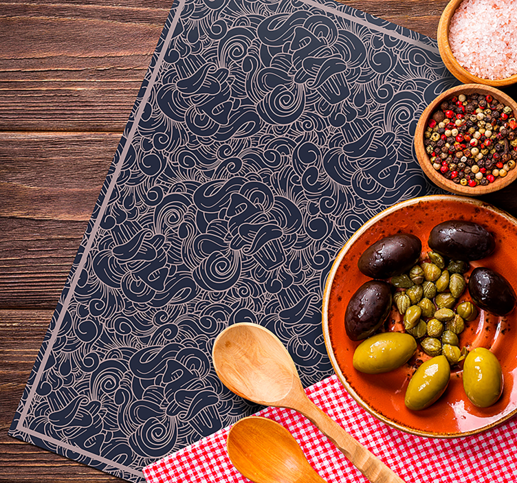 Podkładka na stół z wzorami w wirujące linie - TenStickers