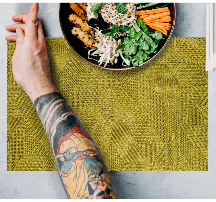 Podkładka na stół z wzorami w zielonej teksturze - TenStickers