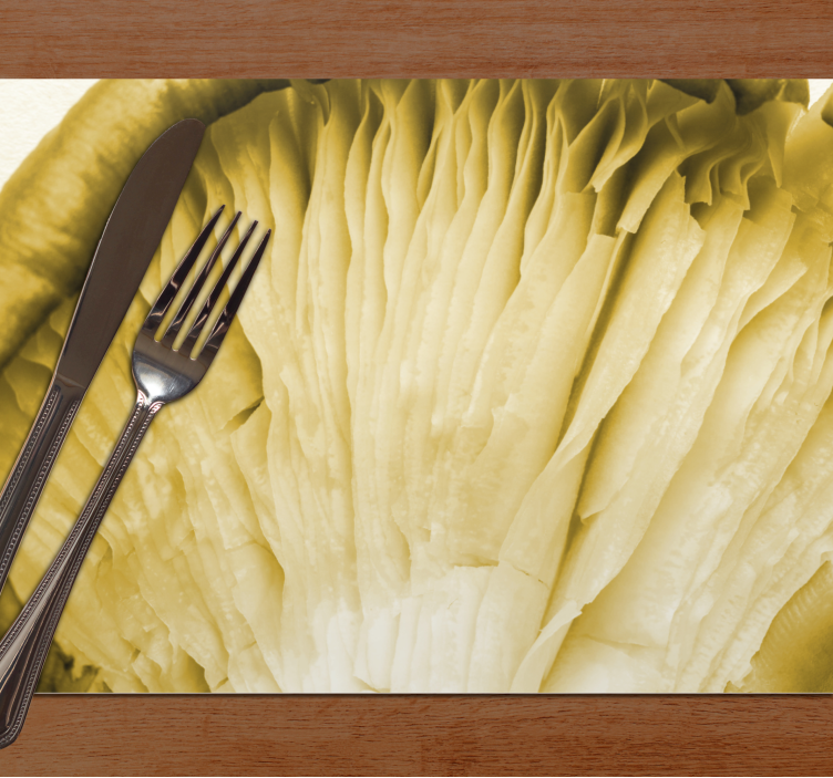 Podkładka na stół z wzorami warstwy zakrzywionych liści - TenStickers