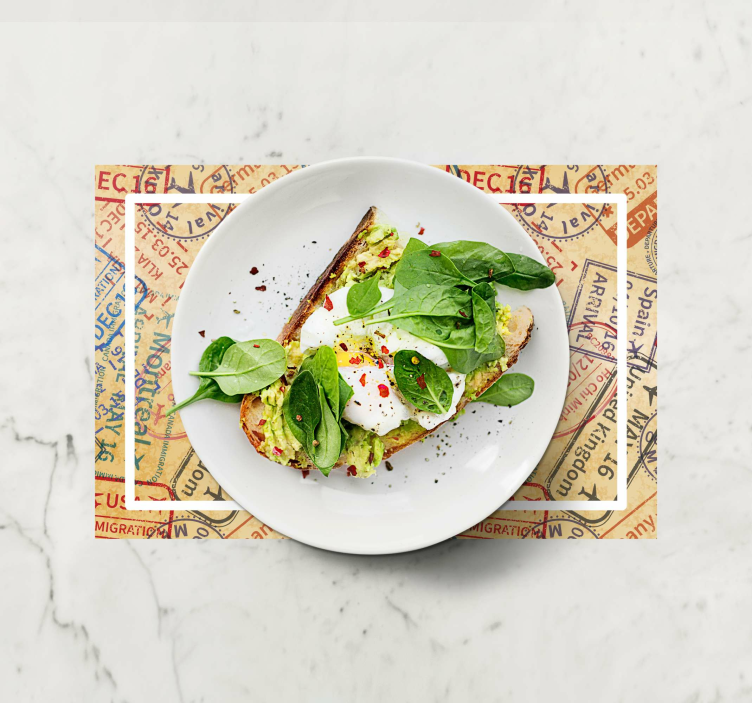 Podkładka na stół z wzorami wzór paszportowy - TenStickers