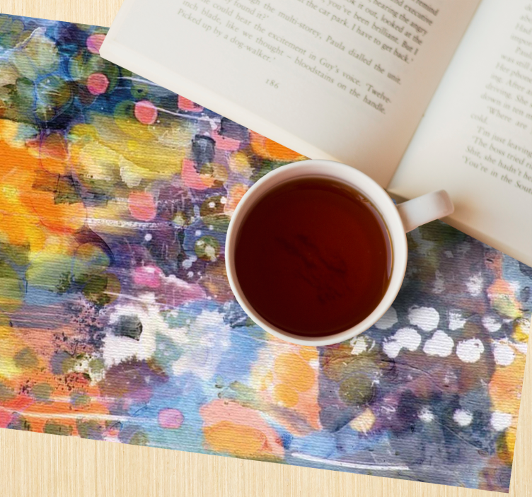 Podkładka na stół do domu Malarstwo abstrakcyjne i kropki - TenStickers