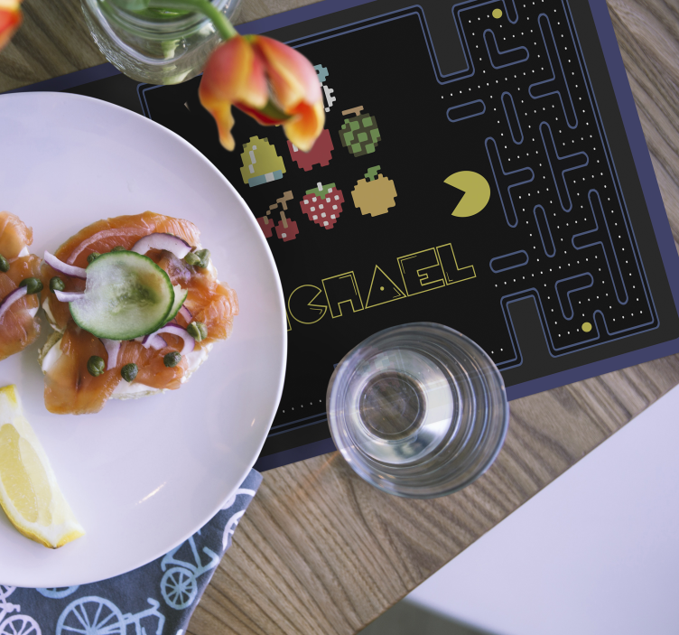 Podkładka na stół dla dzieci gra Pac Man - TenStickers